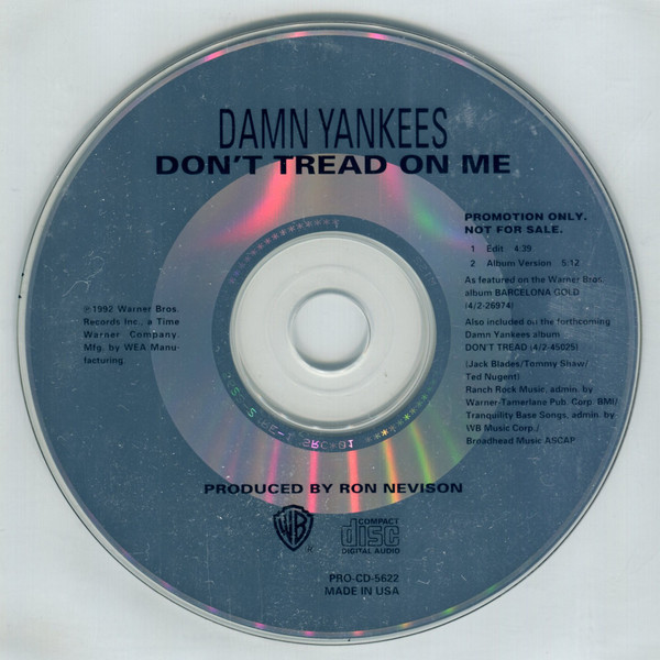 Accords et paroles Dont Tread On Me Damn Yankees