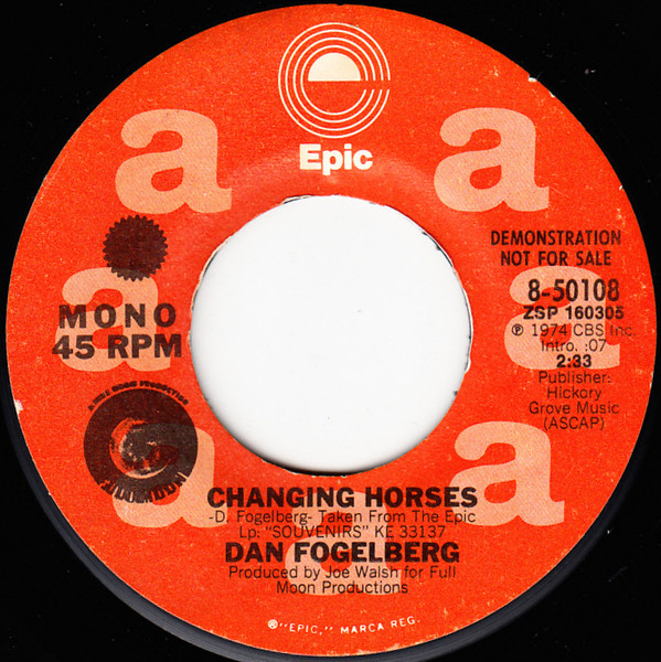 Accords et paroles Changing Horses Dan Fogelberg