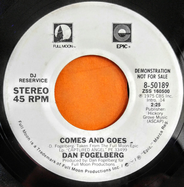 Accords et paroles Comes And Goes Dan Fogelberg