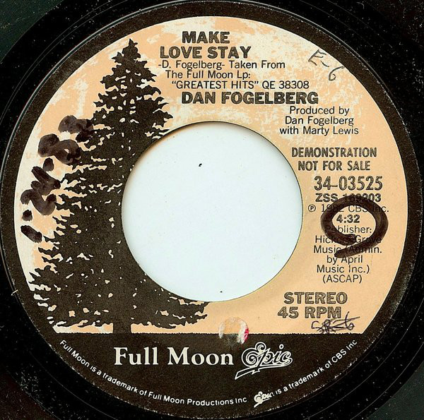 Accords et paroles Make Love Stay Dan Fogelberg