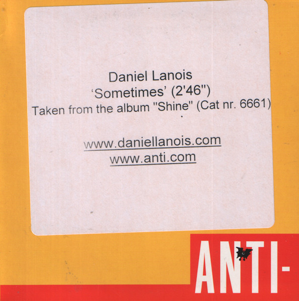 Accords et paroles Sometimes Daniel Lanois