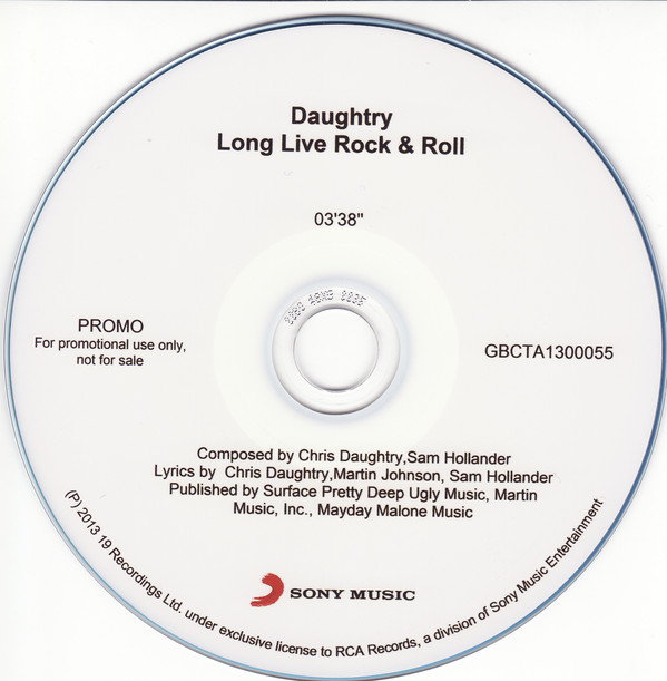 Accords et paroles Long Live Rock And Roll Daughtry