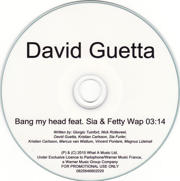 Accords et paroles Bang My Head David Guetta