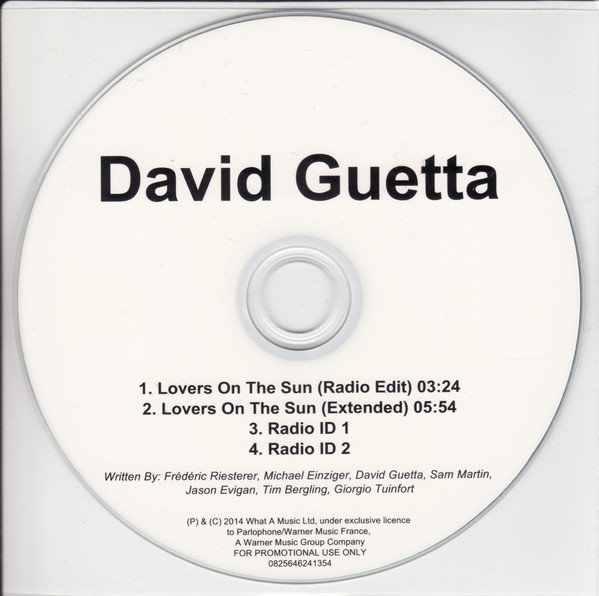 Accords et paroles Lovers on the Sun David Guetta