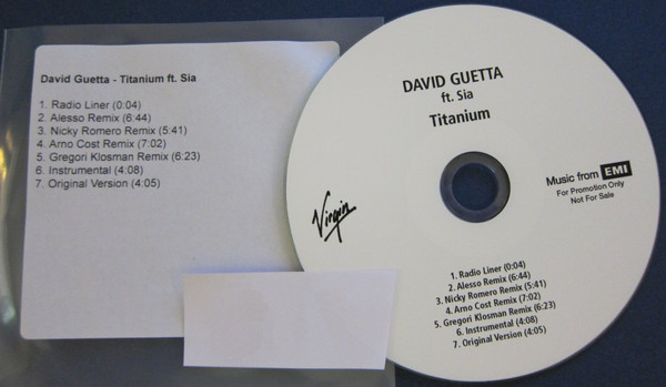 Accords et paroles Titanium David Guetta