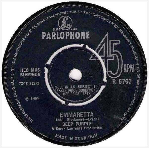 Accords et paroles Emmaretta Deep Purple