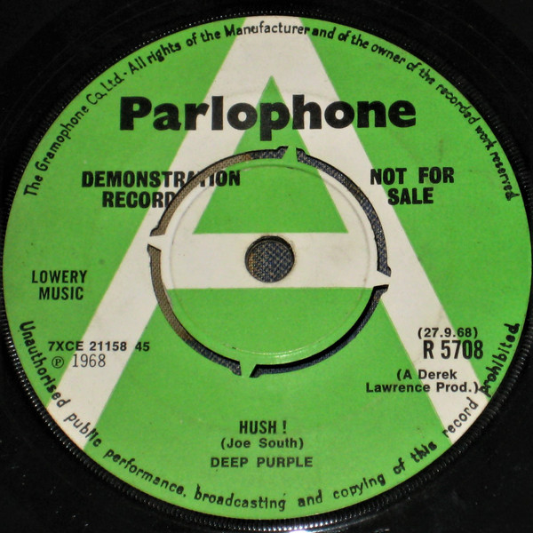 Accords et paroles Hush Deep Purple