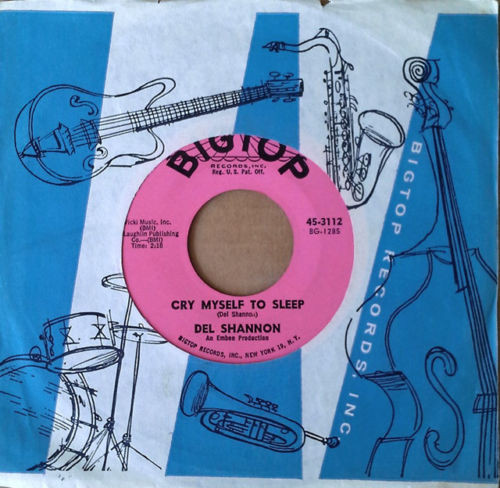 Accords et paroles Cry Myself To Sleep Del Shannon