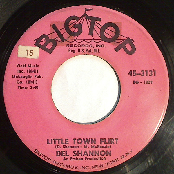 Accords et paroles Little Town Flirt Del Shannon