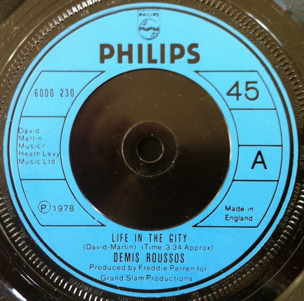 Accords et paroles Life In The City Demis Roussos