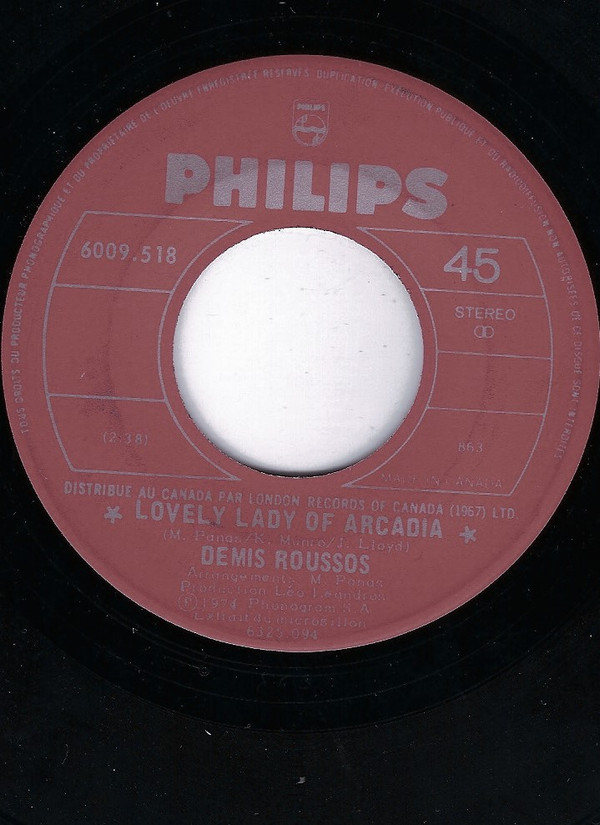Accords et paroles Shadows Demis Roussos