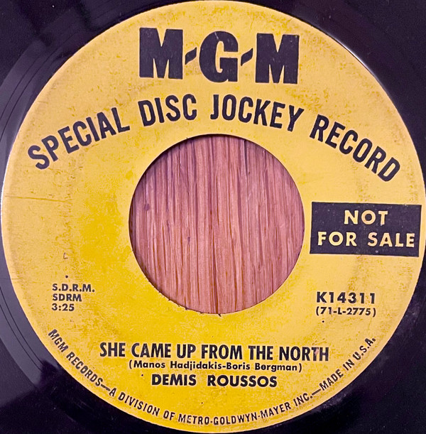 Accords et paroles She Came Up From The North Demis Roussos