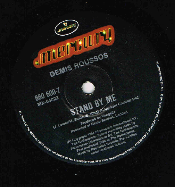 Accords et paroles Stand By Me Demis Roussos