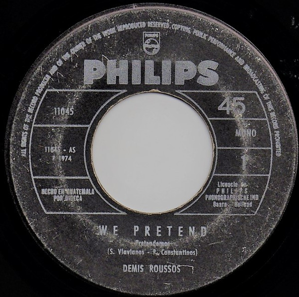 Accords et paroles We Pretend Demis Roussos