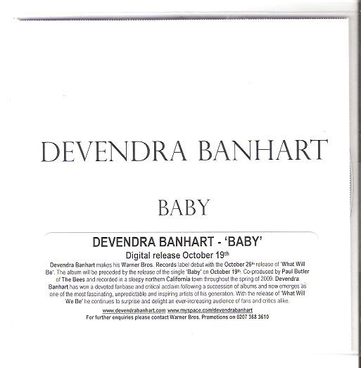 Accords et paroles Baby Devendra Banhart