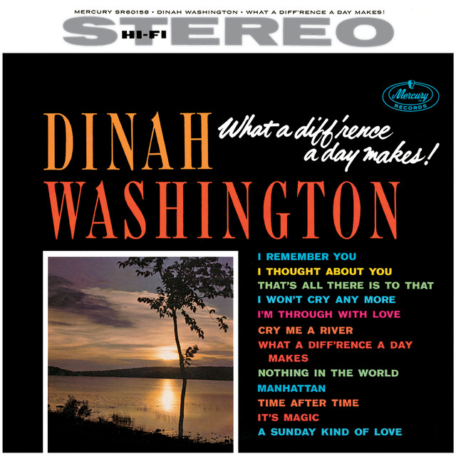 Accords et paroles I Thought About You Dinah Washington