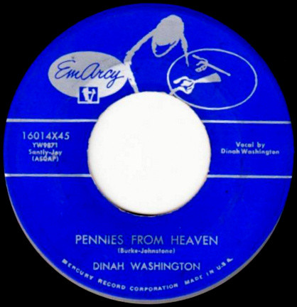 Accords et paroles Pennies From Heaven Dinah Washington