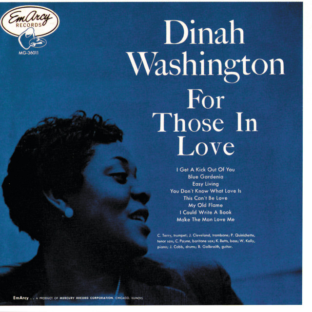 Accords et paroles This Can't Be Love Dinah Washington