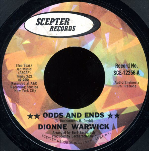 Accords et paroles Odds And Ends Dionne Warwick