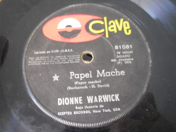 Accords et paroles Paper Maché Dionne Warwick
