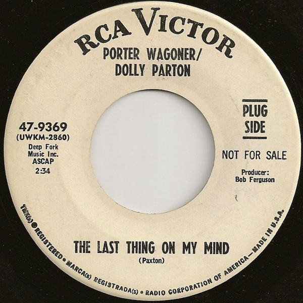 Accords et paroles The Last Thing on My Mind Dolly Parton