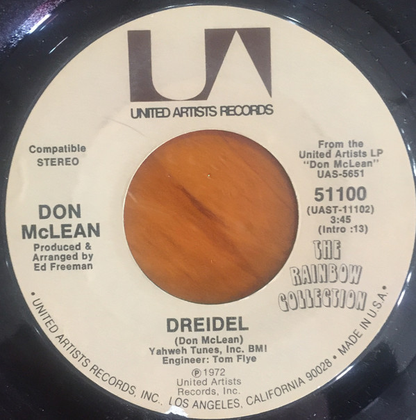 Accords et paroles Dreidel Don McLean