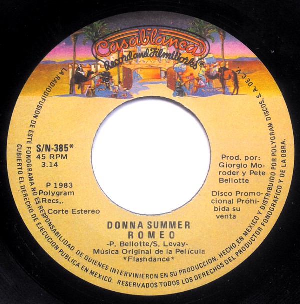 Accords et paroles Romeo Donna Summer