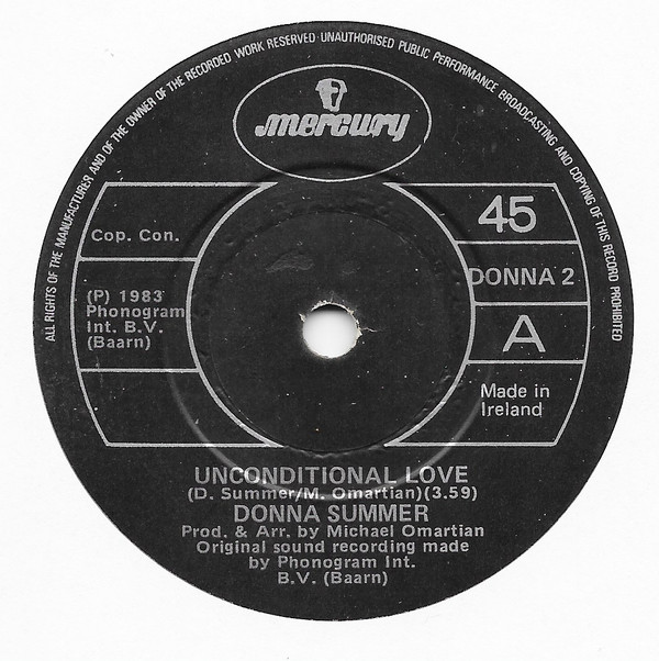 Accords et paroles Unconditional Love Donna Summer
