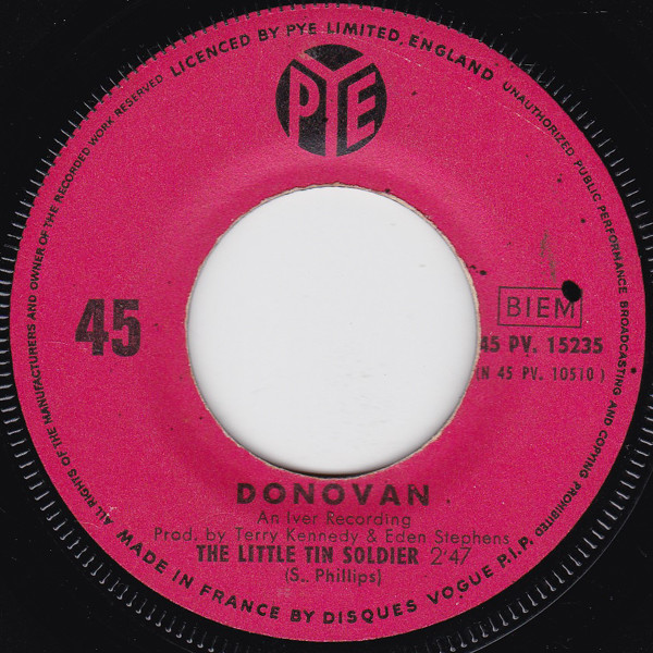 Accords et paroles The Little Tin Soldier Donovan