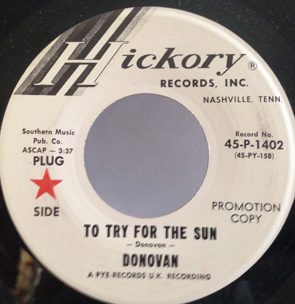 Accords et paroles To Try for the Sun Donovan