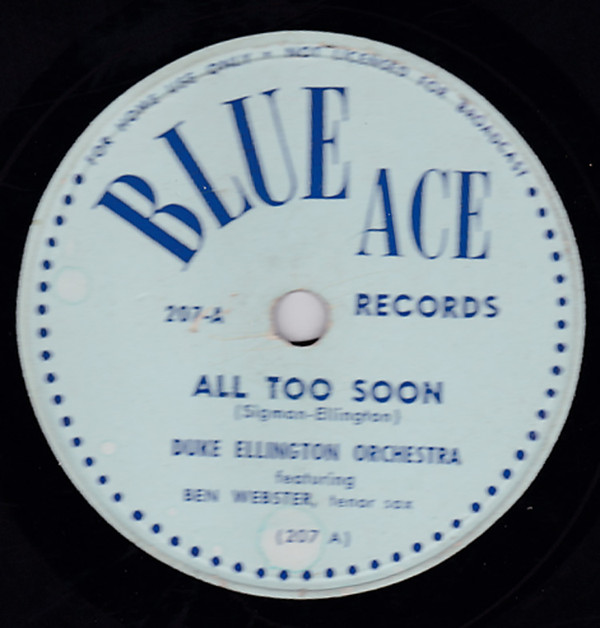 Accords et paroles All Too Soon Duke Ellington