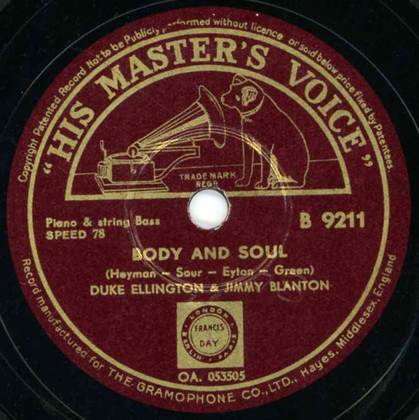 Accords et paroles Body And Soul Duke Ellington