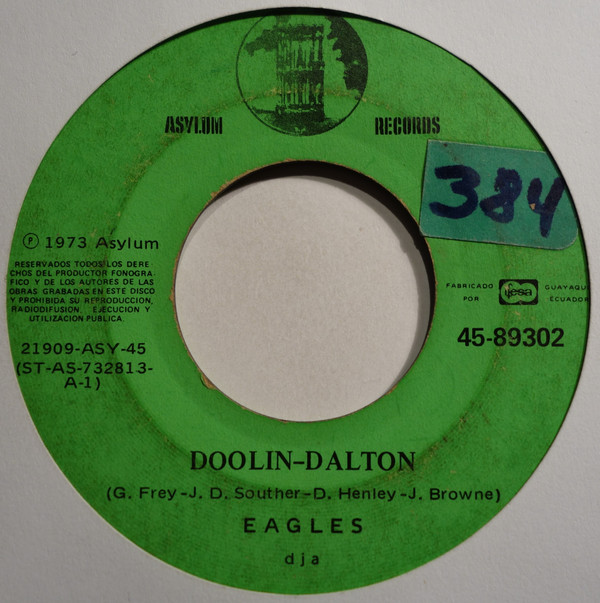 Accords et paroles Doolin-Dalton Eagles