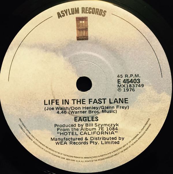 Accords et paroles Life In The Fast Lane Eagles