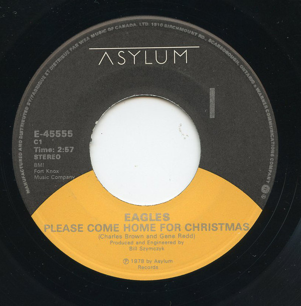 Accords et paroles Please Come Home For Christmas Eagles