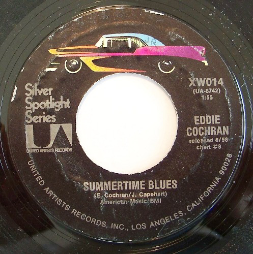 Accords et paroles Cut Across, Shorty Eddie Cochran