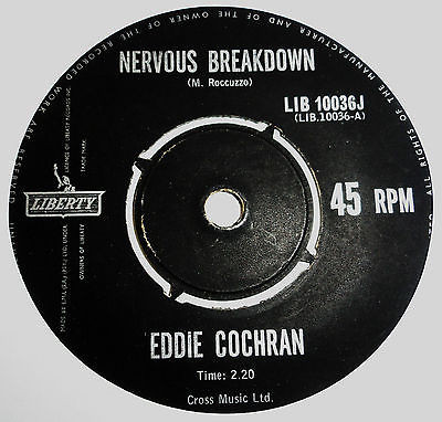 Accords et paroles Nervous Breakdown Eddie Cochran