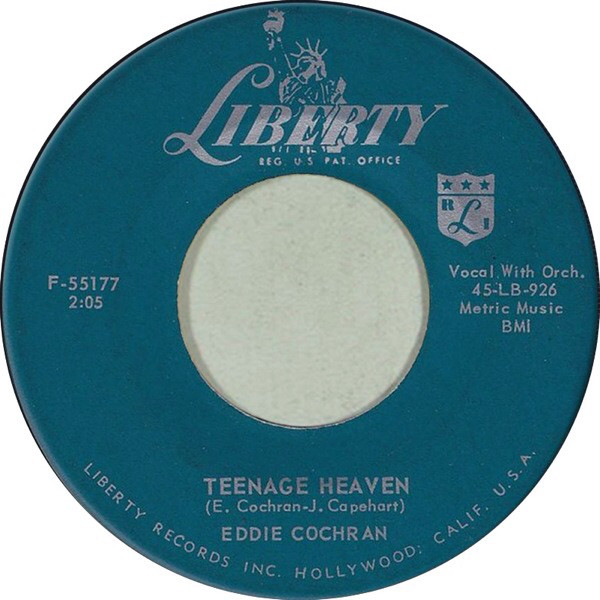 Accords et paroles Teenage Heaven Eddie Cochran