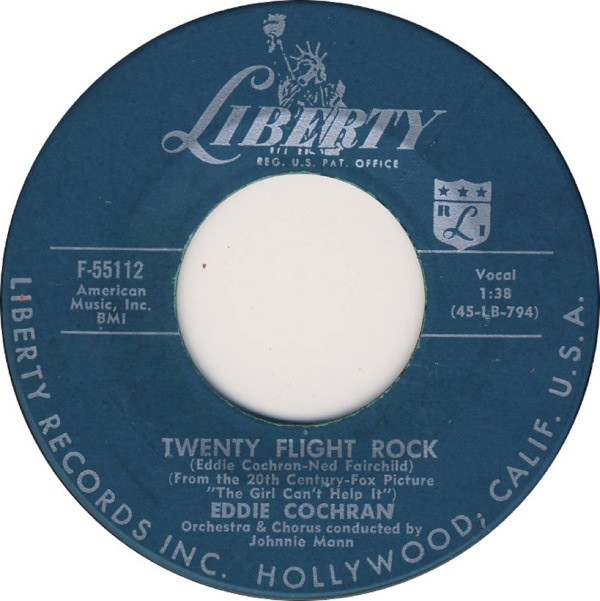 Accords et paroles Twenty Flight Rock Eddie Cochran