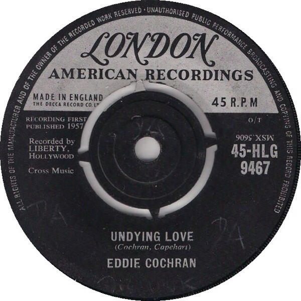 Accords et paroles Undying Love Eddie Cochran