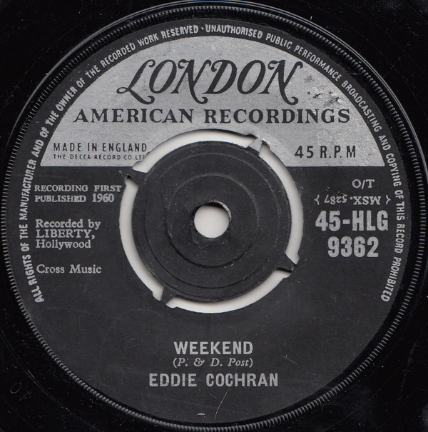 Accords et paroles Weekend Eddie Cochran