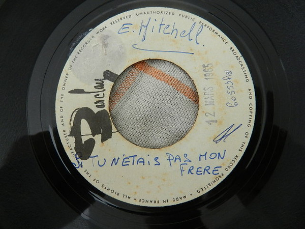 Accords et paroles Si tu n'étais pas mon frère Eddy Mitchell