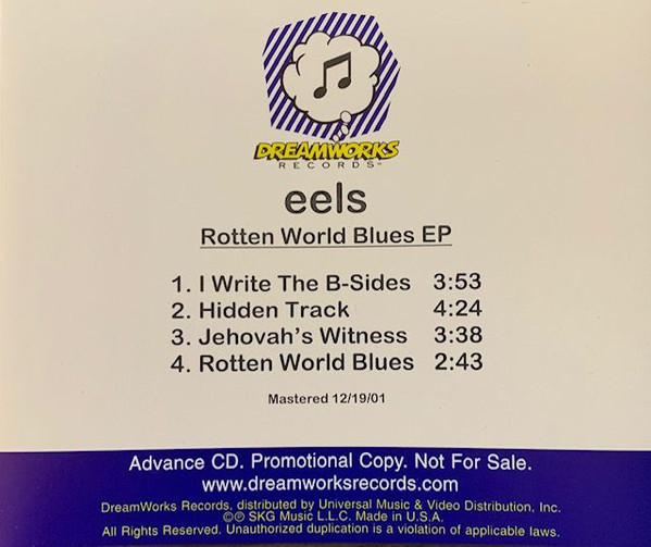 Accords et paroles Rotten World Blues Eels