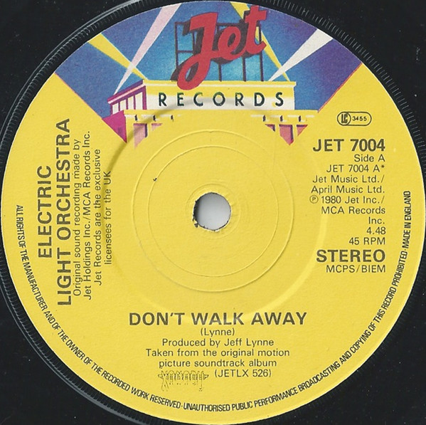 Accords et paroles Don't Walk Away Electric Light Orchestra