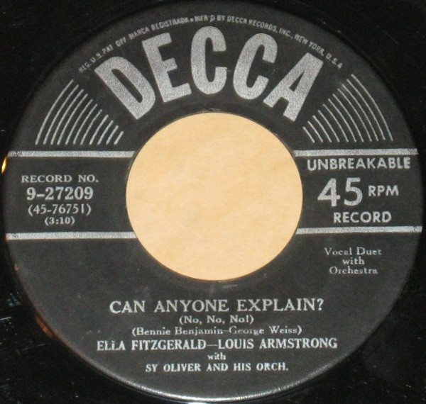 Accords et paroles Can Anyone Explain Ella Fitzgerald