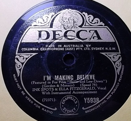 Accords et paroles I'm Making Believe Ella Fitzgerald