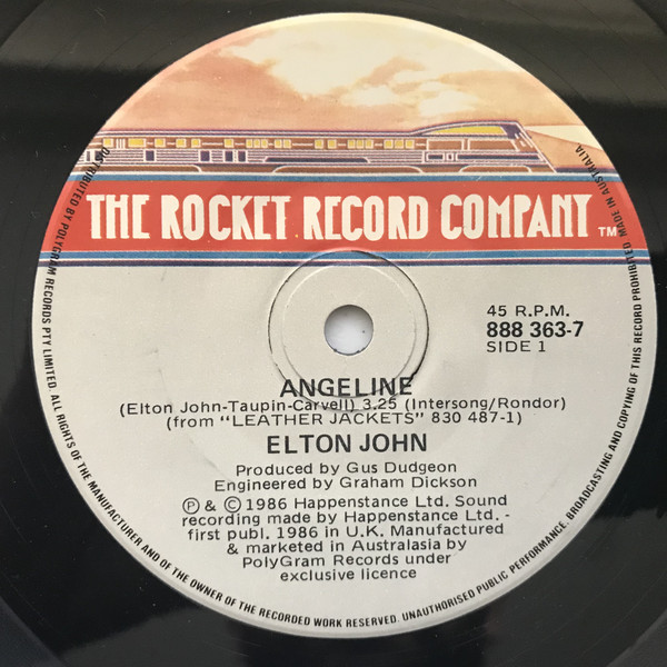 Accords et paroles Angeline Elton John