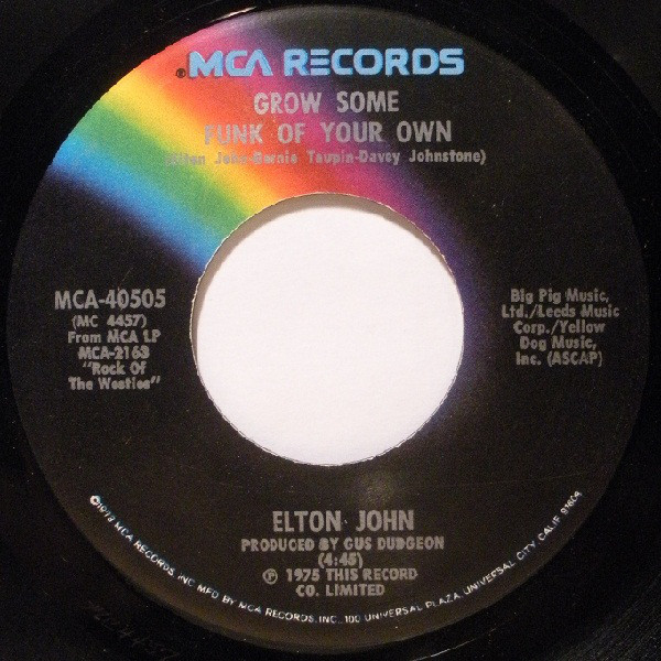 Accords et paroles Grow Some Funk Of Your Own Elton John