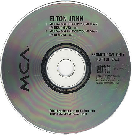 Accords et paroles You Can Make History Young Again Elton John
