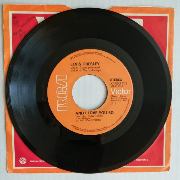 Accords et paroles And I Love You So Elvis Presley